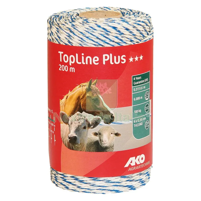 FILO TONDO PER RECINTO mt 200 - bianco/blu — Accessori recinzione — rif. FERX.604989NLM FILO TONDO PER RECINTO mt 200 - bianco/blu — Accessori recinzione — rif. FERX.604989NLM