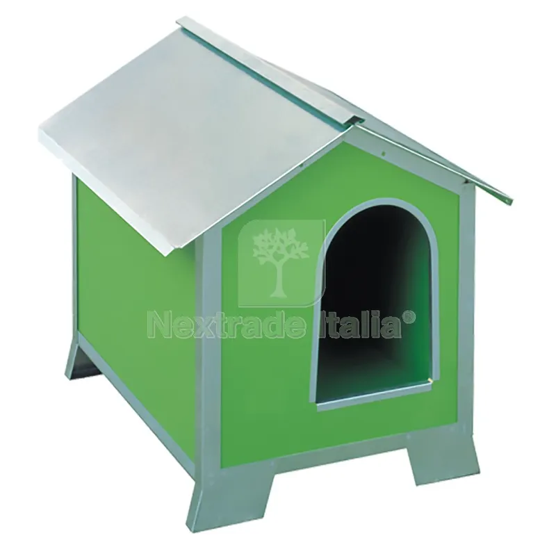 CUCCIA CON TETTO ZINCATO 'POLAR' cm 56 x 76 x H 77 — Igiene e accessori animali — rif. FERX.6060764NLM