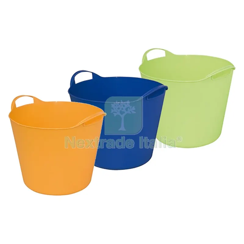 SECCHIO CONTENITORE MULTIUSO ''FLEX-BAG'' ø42 cm - 24 lt arancio — Casalinghi e organizzazione — rif. FERX.8035190NLM