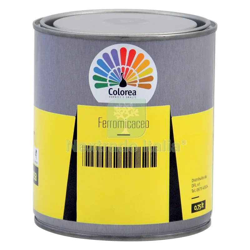6PZ SMALTO FERROMICACEO 'COLOREA' Lt. 0,750 Grigio chiaro — Vernici e smalti — rif. FERX.890050NLM