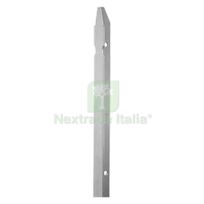 10PZ PALETTO ZINCATO PER RECINZIONE cm 125 - mm 30x30x3,0 codice 1074302 — Pali e paletti — rif. FERX.1074302NLM 10PZ PALETTO ZINCATO PER RECINZIONE cm 125 - mm 30x30x3,0 codice 1074302 — Pali e paletti — rif. FERX.1074302NLM
