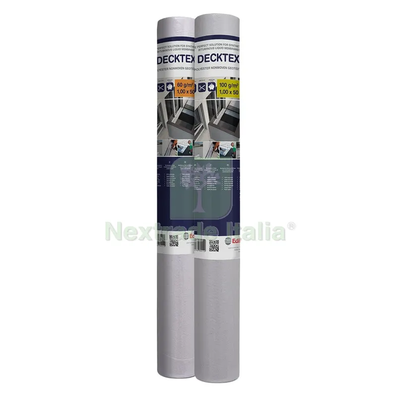 TESSUTO NON TESSUTO PER IMPERMEABILIZZAZIONI 'DECK mt 1 x 50 - gr. 60/mq — Protezione piante e sementi — rif. FERX.1049700NLM TESSUTO NON TESSUTO PER IMPERMEABILIZZAZIONI 'DECK mt 1 x 50 - gr. 60/mq — Protezione piante e sementi — rif. FERX.1049700NLM
