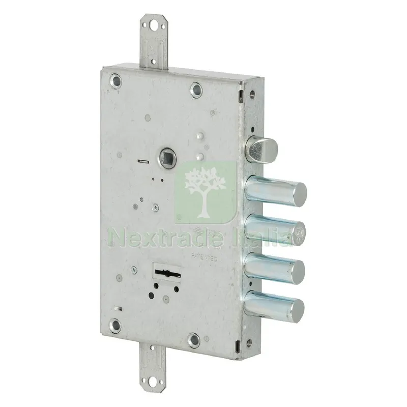 SERRATURA DA APPLICARE TRIPLICE PER PORTE BLINDATE E 64 -4 MANDATE /4 CATEN. CHIAVE LUNGA — Serrature e cilindri — rif. FERX.3161570NLM