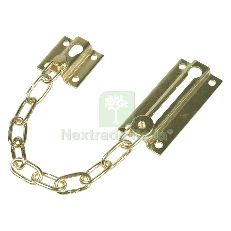 12PZ CATENA DI SICUREZZA PER PORTA finitura ottonata — Ferramenta porte e finestre — rif. FERX.370048NLM
