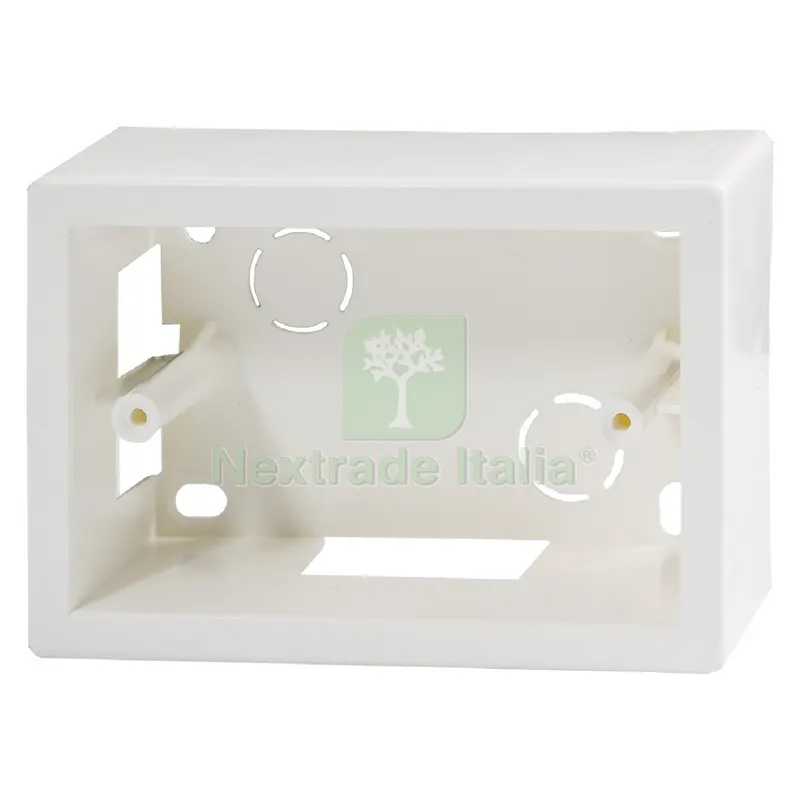 SCATOLA DA PARETE PER CANALINE mm 120 x 83 x 45 - 3 posti — Casalinghi e organizzazione — rif. FERX.8070050NLM