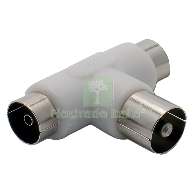 10PZ ADATTATORE PARTITORE TV A 'T' 2 spine / 1 presa - busta append. — Interruttori e prese — rif. FERX.8072097NLM 10PZ ADATTATORE PARTITORE TV A 'T' 2 spine / 1 presa - busta append. — Interruttori e prese — rif. FERX.8072097NLM