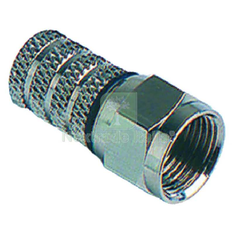 CONNETTORE ''F'' PER CAVI SAT ø5,0 mm - busta appendibile 6 pz — Accessori recinzione — rif. FERX.8091698NLM CONNETTORE ''F'' PER CAVI SAT ø5,0 mm - busta appendibile 6 pz — Accessori recinzione — rif. FERX.8091698NLM