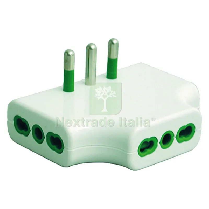 5PZ ADATTATORE TRIPLO PIATTO 82220 — Interruttori e prese — rif. FERX.807390NLM
