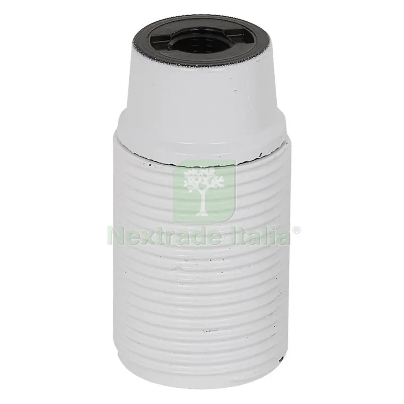 PORTALAMPADA E27 CAMICIA FILETTATA - COLORE BIANCO — Illuminazione — rif. FERX.8091930NLM PORTALAMPADA E27 CAMICIA FILETTATA - COLORE BIANCO — Illuminazione — rif. FERX.8091930NLM