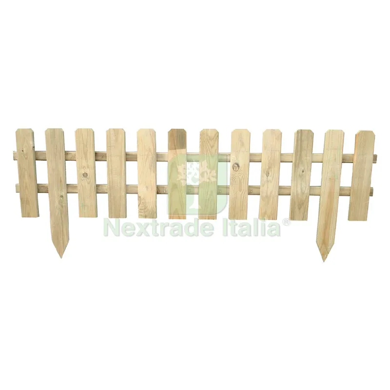 STECCATO IN LEGNO 'INGLESE II' cm. 120 x h.30/45 — Staccionate e steccati — rif. FERX.6125410NLM STECCATO IN LEGNO 'INGLESE II' cm. 120 x h.30/45 — Staccionate e steccati — rif. FERX.6125410NLM