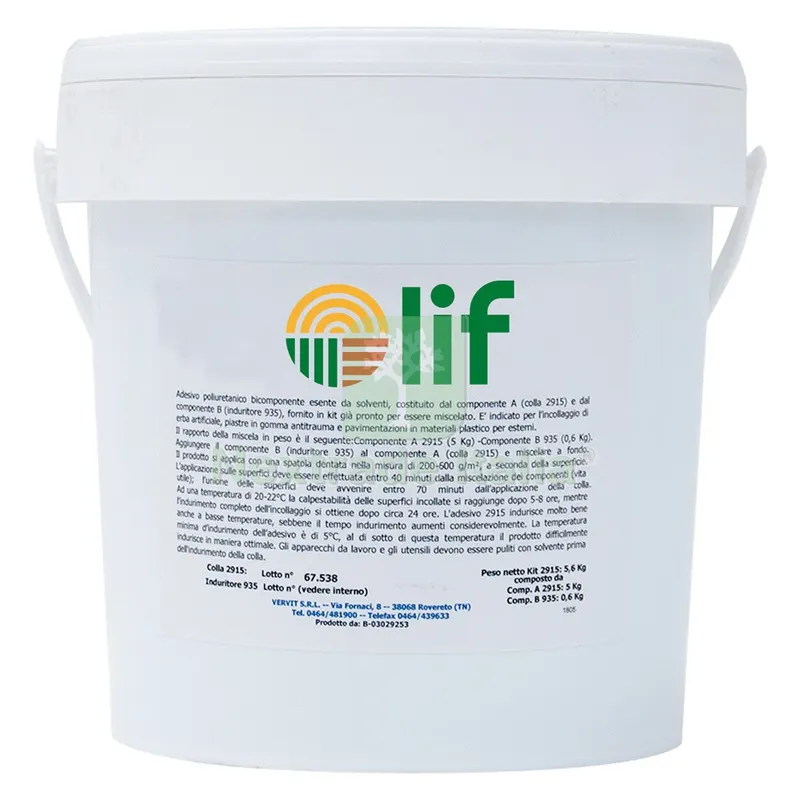 COLLANTE PER PRATO SINTETICO Kg. 5 + catalizzatore gr. 600 — Prati sintetici — rif. FERX.6125500NLM COLLANTE PER PRATO SINTETICO Kg. 5 + catalizzatore gr. 600 — Prati sintetici — rif. FERX.6125500NLM