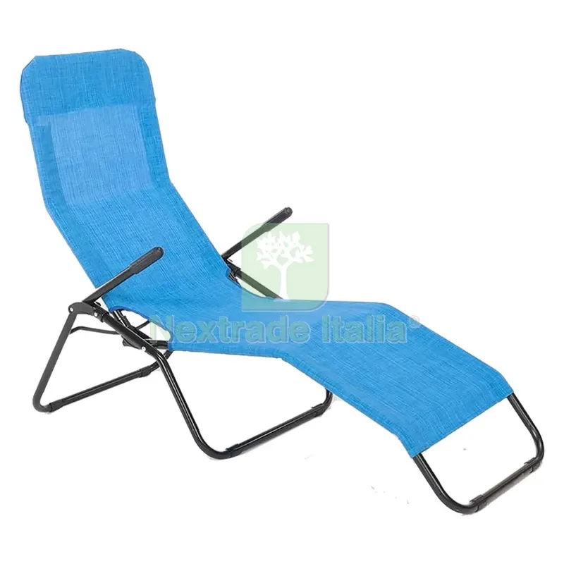 SDRAIO PIEGHEVOLE CON BRACCIOLI 'TROPEA' telo blu — Tempo libero outdoor — rif. FERX.6128920NLM SDRAIO PIEGHEVOLE CON BRACCIOLI 'TROPEA' telo blu — Tempo libero outdoor — rif. FERX.6128920NLM