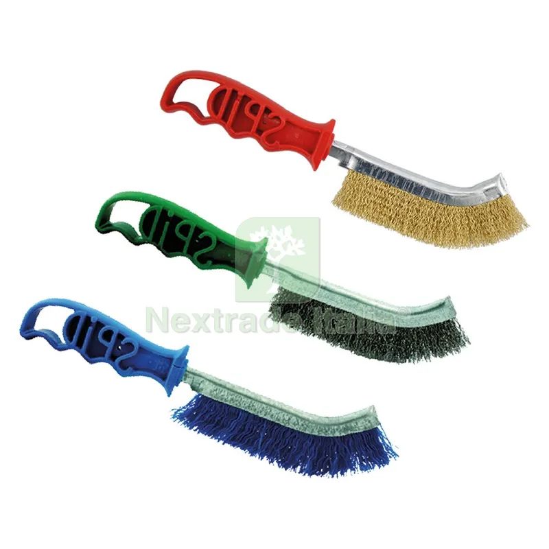 24PZ SPAZZOLA A MANO CURVA 'SPID' acciaio — Spazzole metalliche manuali — rif. FERX.502940NLM