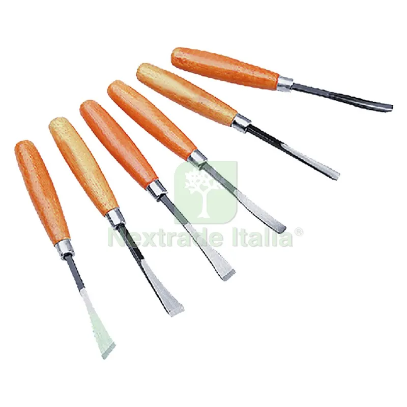 SGORBIE PER LEGNO serie 6 pezzi — Utensili da muratore — rif. FERX.515058NLM