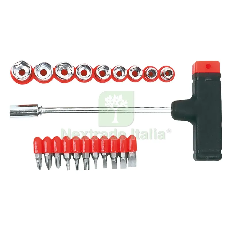 CACCIAVITE PORTAINSERTI / BUSSOLE set 22 pz — Inserti e bit per avvitatori — rif. FERX.514194NLM CACCIAVITE PORTAINSERTI / BUSSOLE set 22 pz — Inserti e bit per avvitatori — rif. FERX.514194NLM
