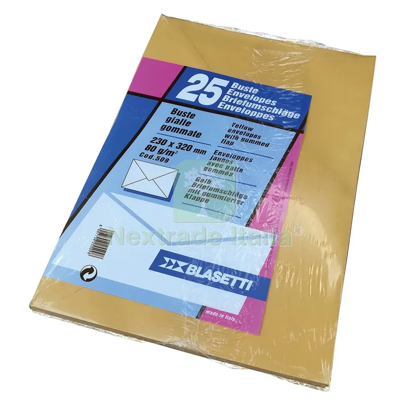BUSTA DA LETTERA 23 X 32 GIALLA - SENZA FINESTRA 25 PZ — Casalinghi e organizzazione — rif. FERX.5072998NLM