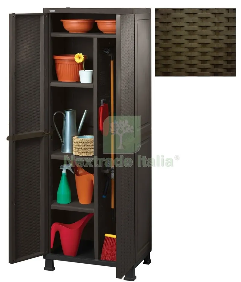 Armadio Keter CM.65X45X177H Porta Scope Marrone — Arredo — rif. FERX.10016