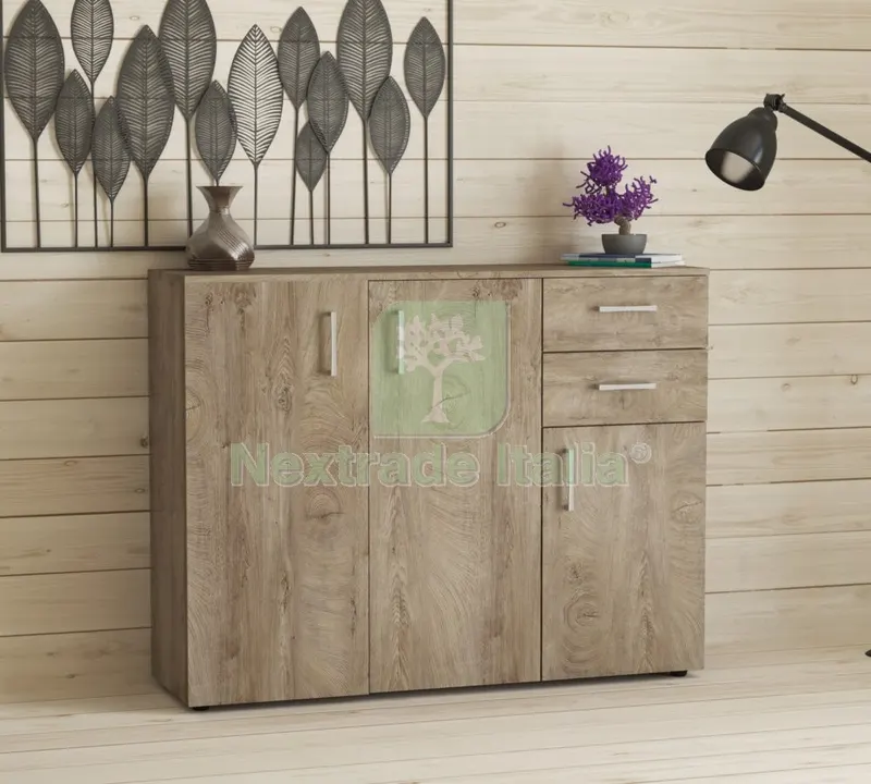 Kit Mobile 3 ANTE+2 Cassetti CM 103X35X92H Rovere K105 — Arredo — rif. FERX.1007