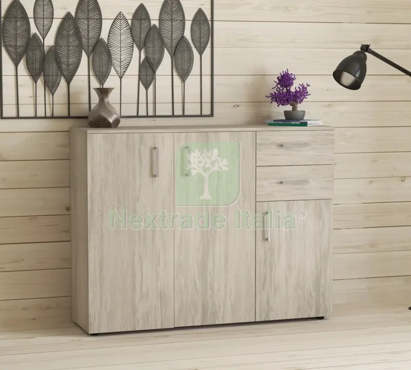 KIT MOBILE 3 ANTE+2 CASSETTI CM 103X35X92H BIANCO VENERE K083 — Scarichi e sifoni — rif. FERX.1011