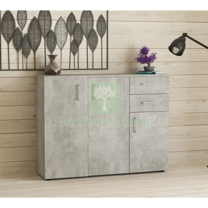 Kit Mobile 3 Ante e 2 Cassetti 103X35X92H CM Cemento Chiaro K4298 — Cemento, malte e collanti edili — rif. FERX.1013 Kit Mobile 3 Ante e 2 Cassetti 103X35X92H CM Cemento Chiaro K4298 — Cemento, malte e collanti edili — rif. FERX.1013
