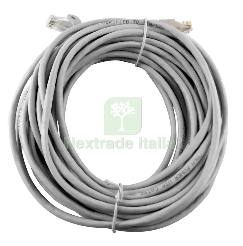 Cavo LAN UTP Plug RJ45/RJ45 Colore Grigio, Rotolo 20 MT — Cavi e fili — rif. FERX.10145 Cavo LAN UTP Plug RJ45/RJ45 Colore Grigio, Rotolo 20 MT — Cavi e fili — rif. FERX.10145