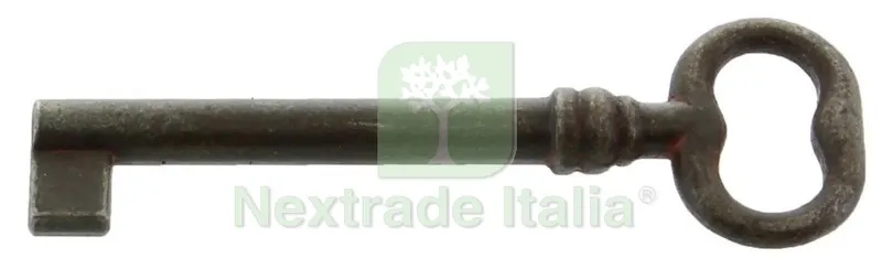 25PZ CHIAVE ANTICHIZZATA ART.33005 MM. 25/78 FERRO VECCHIO — Ferramenta per legno e mobili — rif. FERX.10212