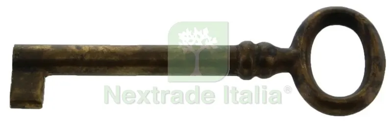 25PZ CHIAVE ANTICHIZZATA ART.33718 MM.24/69 OTTONE ANTICO — Viti — rif. FERX.10218