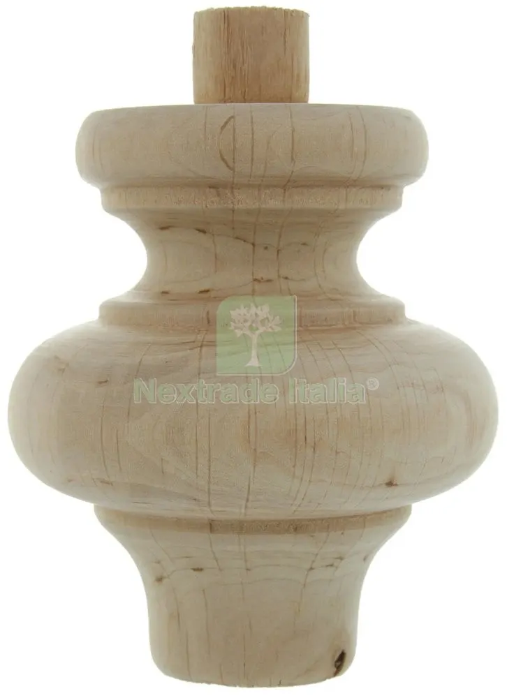 8PZ PIEDE IN LEGNO DI ONTANO ART. 53014 DIMENSIONI MM 95X118H — Ferramenta per legno e mobili — rif. FERX.10220