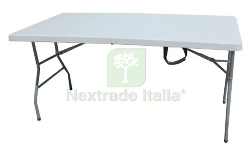 Tavolo in Hdpe Struttura in Acciaio Verniciato Dimensioni CM 152X76X74H Peso 12KG — Tempo libero outdoor — rif. FERX.10243