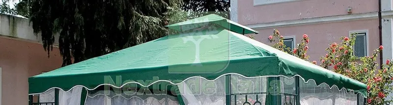 TOP COPERTURA PER GAZEBO YF-3137R DIMENSIONI CM 300X300 COLORE BIANCO — Gazebo e strutture giardino — rif. FERX.10263