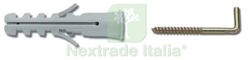 ELEMATIC CONF.10 TASSELLO CON GANCIO APPENDIQUADRI — Tasselli e ancoraggi — rif. FERX.10336