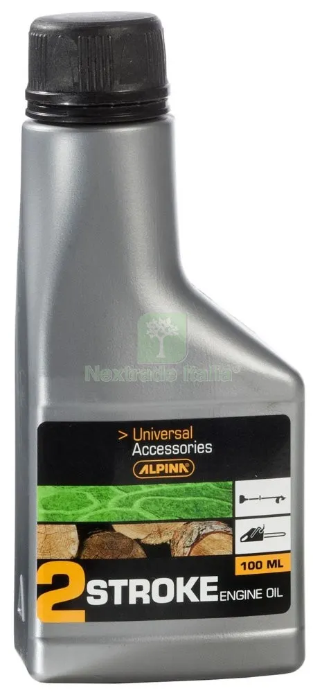 24PZ OLIO PER MISCELA ALPINA 2 TEMPI 100 ML ADDITIVATO — Olio miscela e carburanti giardinaggio — rif. FERX.10374