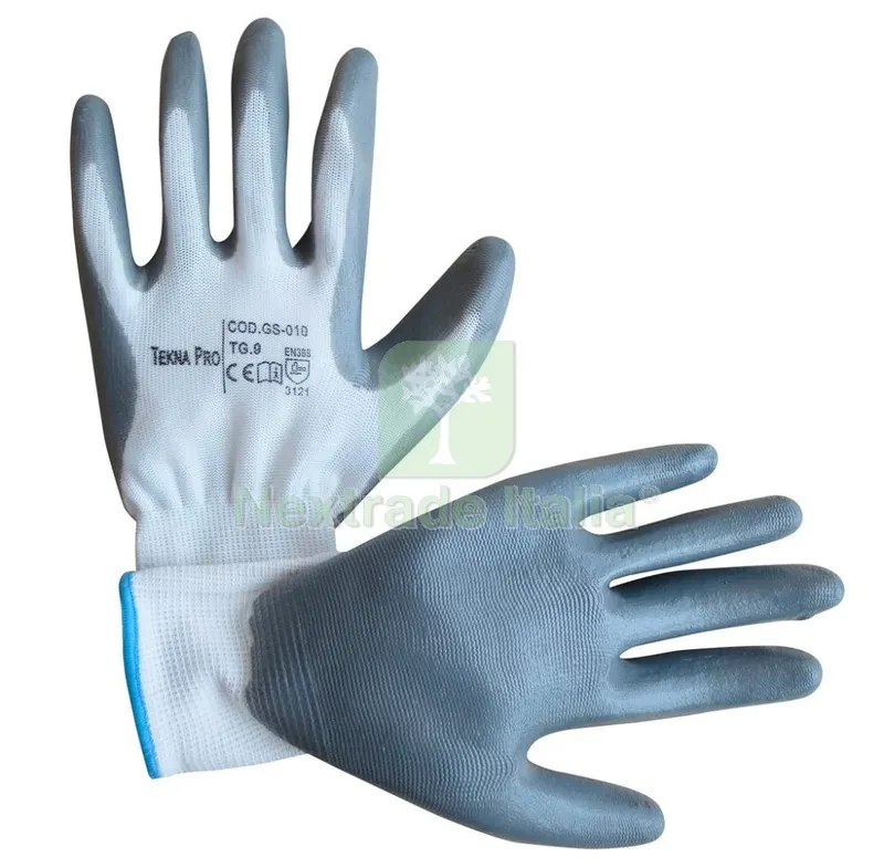 12PAIA Guanti Tekna Pro Nylon Palmo in Nitrile Colore Grigio TG.9 XYN0010 — Guanti da lavoro — rif. FERX.10447 12PAIA Guanti Tekna Pro Nylon Palmo in Nitrile Colore Grigio TG.9 XYN0010 — Guanti da lavoro — rif. FERX.10447