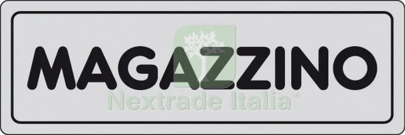 10PZ ETICHETTA ADESIVA 150X50 MAGAZZINO — Segnaletica e cartelli cantiere — rif. FERX.10581