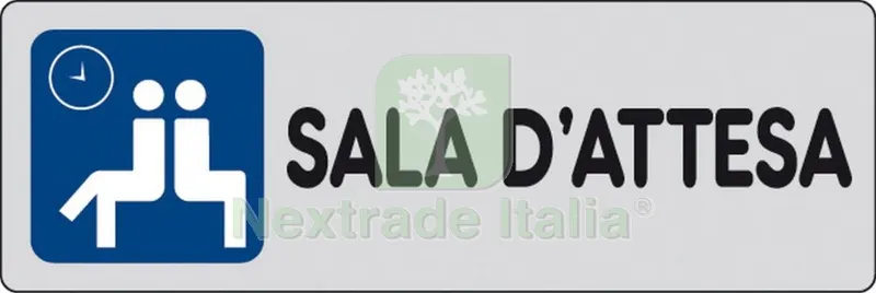 10PZ ETICHETTA ADESIVA 150X50 SALA DATTESA — Segnaletica e cartelli cantiere — rif. FERX.10586
