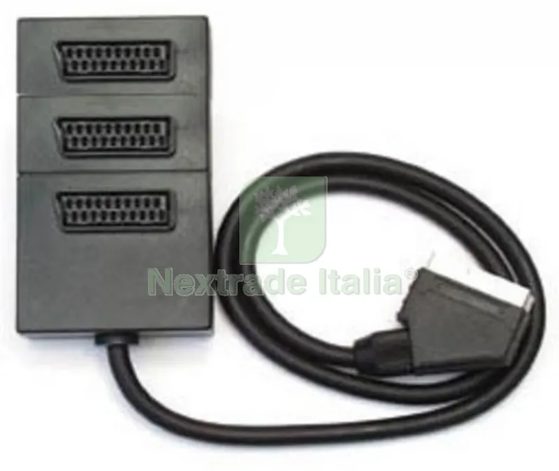 Presa Multipla Scart a 3 Uscite — Interruttori e prese — rif. FERX.10674 Presa Multipla Scart a 3 Uscite — Interruttori e prese — rif. FERX.10674