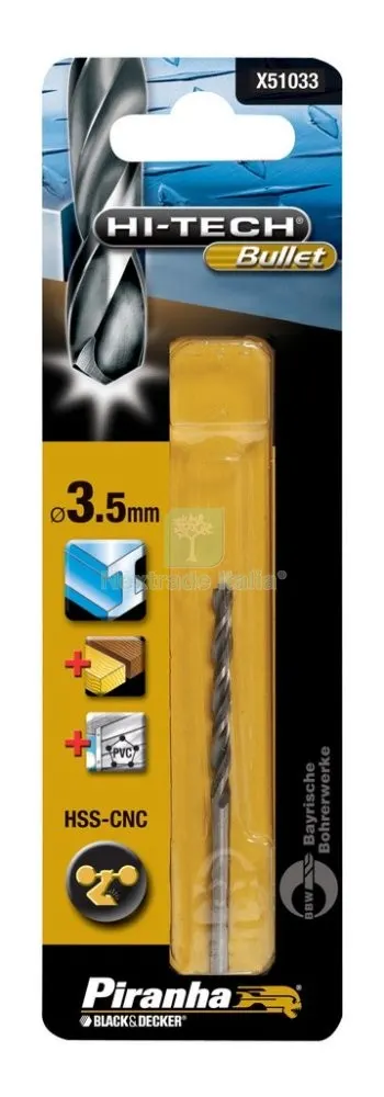PIRANHA X51033 1 PUNTA DOPPIA AZIONE DIMENSIONI MM.3,5 — Punte, frese e dischi — rif. FERX.10751 PIRANHA X51033 1 PUNTA DOPPIA AZIONE DIMENSIONI MM.3,5 — Punte, frese e dischi — rif. FERX.10751