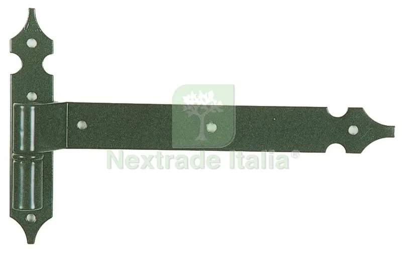 4PZ CERNIERA FERRO BATTUTO ART. 6424 ALA VERTICALE E ORIZZONTALE CM. 25 — Cerniere e cardini — rif. FERX.10824