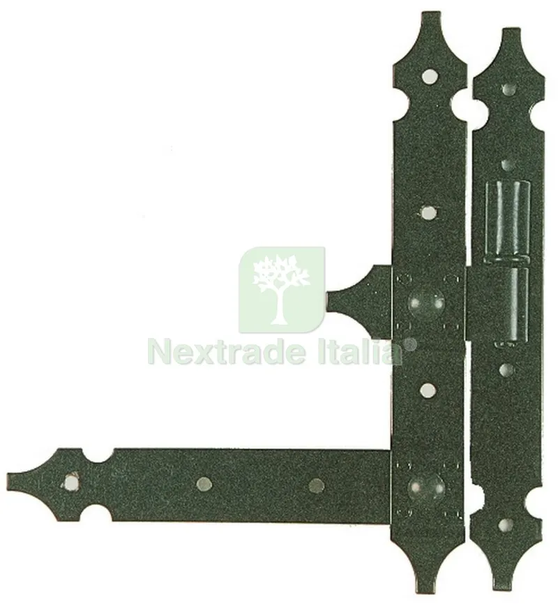 4PZ Cerniera Ferro Battuto ART. 6264 ALA Verticale e Orizzontale CM. 25 — Cerniere e cardini — rif. FERX.10826