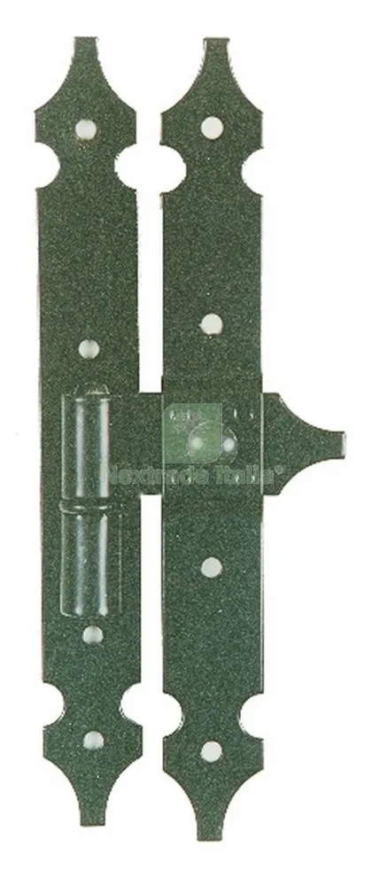 4PZ CERNIERA FERRO BATTUTO ART. 6324 ALA VERTICALE E ORIZZONTALE CM. 25 — Cerniere e cardini — rif. FERX.10829