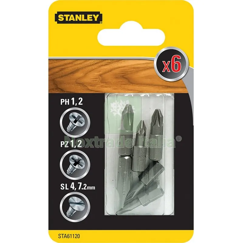 PIRANHA/ X61120 6 INSERTI LUNGHEZZA MM.25 ASSORTITO — Punte, frese e dischi — rif. FERX.10956 PIRANHA/ X61120 6 INSERTI LUNGHEZZA MM.25 ASSORTITO — Punte, frese e dischi — rif. FERX.10956