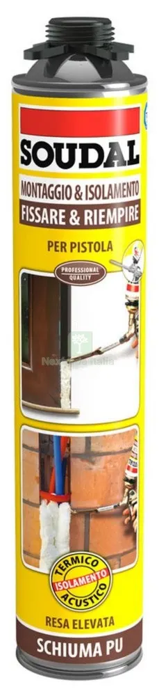 12PZ Soudal Schiuma Poliuretanica Universale per Spruzzatore ML.750 — Adesivi e sigillanti — rif. FERX.10969 12PZ Soudal Schiuma Poliuretanica Universale per Spruzzatore ML.750 — Adesivi e sigillanti — rif. FERX.10969