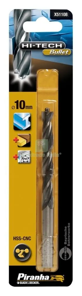 PIRANHA X51108 1 PUNTA DOPPIA AZIONE DIMENSIONI MM.10 — Punte, frese e dischi — rif. FERX.11007 PIRANHA X51108 1 PUNTA DOPPIA AZIONE DIMENSIONI MM.10 — Punte, frese e dischi — rif. FERX.11007