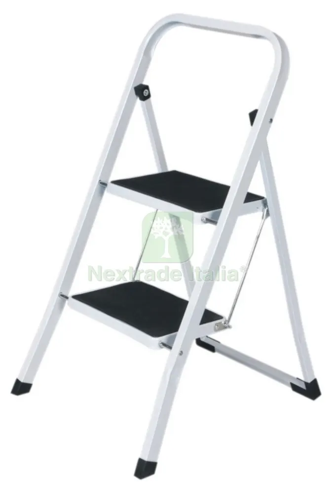 SGABELLO SALVASPAZIO IN ACCIAIO 2 GRADINI — Arredo — rif. FERX.11111