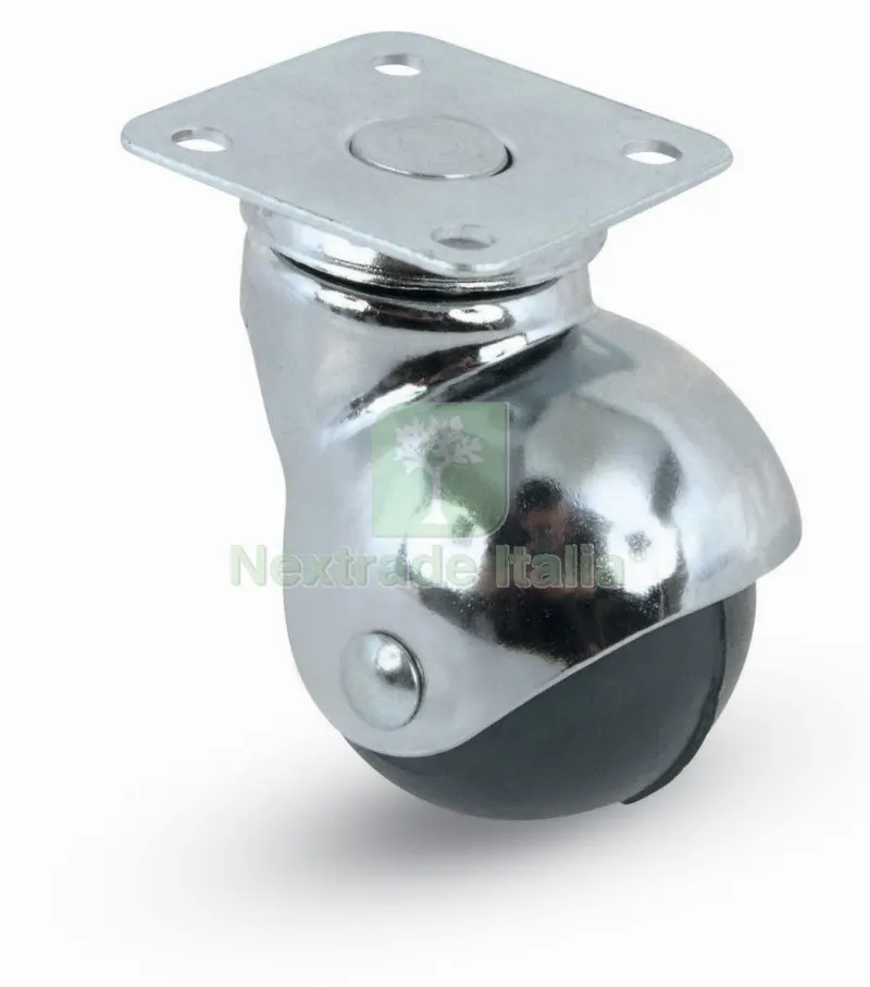 24PZ RUOTA MOBILE IN GOMMA DIAMETRO 30 MM CON PIASTRA — Ferramenta per legno e mobili — rif. FERX.11157 24PZ RUOTA MOBILE IN GOMMA DIAMETRO 30 MM CON PIASTRA — Ferramenta per legno e mobili — rif. FERX.11157