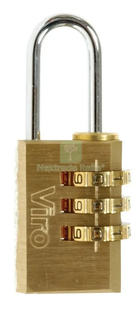 Viro Blister ART. 406.20.7 Lucchetto a Combinazione Larghezza 21 MM — Lucchetti e catene — rif. FERX.11186
