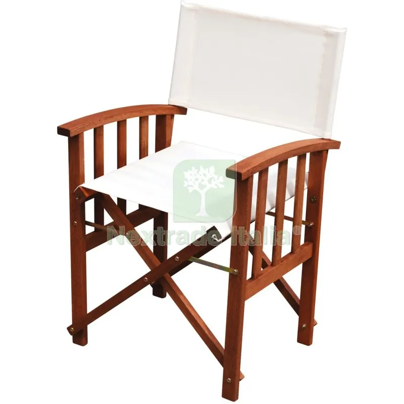 2PZ Meranti Sedia Regista Ecru 92138 MOD. Lusso Dimensioni CM 55X51X84H — Arredo — rif. FERX.1120 2PZ Meranti Sedia Regista Ecru 92138 MOD. Lusso Dimensioni CM 55X51X84H — Arredo — rif. FERX.1120