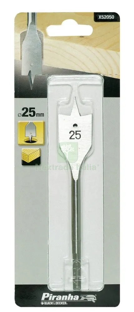 Piranha X52050 1 Punta a Testa Piatta Dimensioni MM.25 — Punte, frese e dischi — rif. FERX.11260