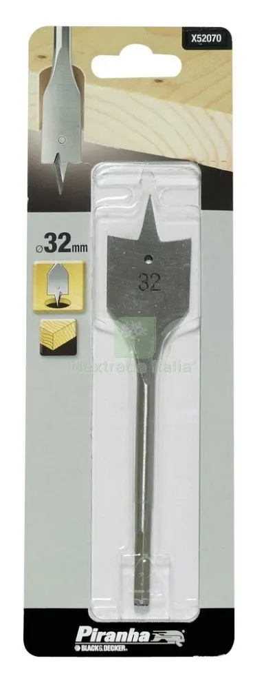 Piranha X52070 1 Punta a Testa Piatta Dimensioni MM.32 — Punte, frese e dischi — rif. FERX.11263