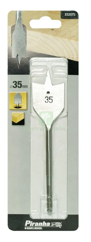 PIRANHA X52075 1 PUNTA A TESTA PIATTA DIMENSIONI MM.35 — Punte, frese e dischi — rif. FERX.11266